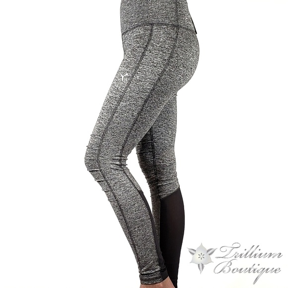 Puma Womens Moto Tight Dark Gray Heather - Picture 3 of 9